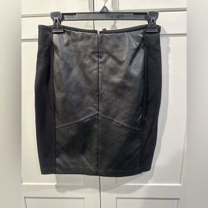 Black Tape Black Knee-Length Pencil Skirt